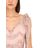Luisa Beccaria Pink Embroidered Tulle Long Dress