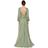 Robe Longue En Mousseline De Soie Métallisée Maria Lucia Hohan en coloris Green