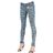 Robin's Jean Blue Skinny Destroyed Washed Denim Jeans