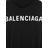 Balenciaga Black Logo Cotton Sweatshirt Hoodie for men