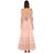 Luisa Beccaria Pink Embroidered Tulle Long Dress
