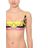 Versace Multicolor Bedrucktes Bikini-oberteil Aus Lycra