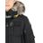 Parajumpers Black Daunenbomberjacke Mit Pelz "gobi"