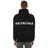 Balenciaga Black Logo Cotton Sweatshirt Hoodie for men