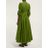 Cult Gaia Green Willow Puff Sleeve Eyelet Lace Maxi Dress