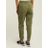 The Upside Green Twill Striped Cotton Track Pants