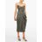 Maria Lucia Hohan Gray Marie Sweetheart Neckline Metallic Dress
