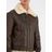 Veste en cuir à doublure shearling Military B-3 Schott Nyc pour homme en coloris Brown