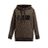 Fendi Brown Ff Logo Print Cotton Hooded Sweatshirt
