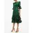 The Vampire's Wife Green Veneration Leaf-print Midi Dress