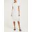Comme des Garçons White Ruffled Broderie Anglaise Cotton Poplin Dress