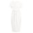 Comme des Garçons White Ruffled Broderie Anglaise Cotton Poplin Dress