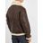 Veste en cuir à doublure shearling Military B-3 Schott Nyc pour homme en coloris Brown