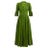Cult Gaia Green Willow Puff Sleeve Eyelet Lace Maxi Dress