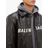 Blouson en cuir oversize à appliqué logo Balenciaga pour homme en coloris Black