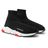 Balenciaga Black Speed Sock Stretch-knit Slip-on Sneakers for men