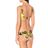 Versace Yellow Bedrucktes Bikini-Oberteil