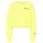 Sweat-shirt raccourci en coton brodé Champion en coloris Yellow
