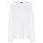 Acne White Fairview Face Cotton Sweatshirt