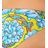 Braga de bikini estampada Versace de color Blue
