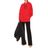Felpa oversize in cotone con logo di Palm Angels in Red