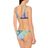 Braga de bikini estampada Versace de color Blue