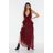 Nasty Gal Red "grand Entrance Jacquard Maxi Dress"