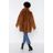 Nasty Gal Brown "surfin' Bird Faux Fur Coat"