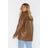 Nasty Gal Brown "fringe Binge Snake Plus Jacket"