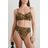 Norma Kamali Brown Bikini-oberteil Mit Bügeln Und Leopardenprint