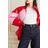 House of Holland Pink Vivid Oversized-daunenjacke Aus Gestreiftem Shell