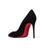 Christian Louboutin Black Pigalle Follies 100 Pumps Aus Veloursleder