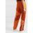 Adidas Originals Orange Daniëlle Cathari Striped Paneled Satin-jersey Track Pants