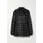 Moncler Black Menthe Gesteppte Daunenjacke Aus Shell Mit Kapuze