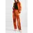 Adidas Originals Orange Daniëlle Cathari Striped Paneled Satin-jersey Track Pants
