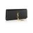 Saint Laurent Black Monogramme Leather Clutch