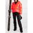 Bogner Fire + Ice Orange Ranja Oversized Cropped Hooded Quilted Down Ski Jacket