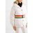 Perfect Moment White Belted Hooded Quilted Down Ski Jacket