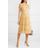 Needle & Thread Yellow Angelica Tiered Embroidered Tulle Midi Dress