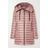 Moncler Pink Rubis Daunenmantel Aus Gestepptem Shell Mit Kapuze
