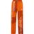 Adidas Originals Orange Daniëlle Cathari Striped Paneled Satin-jersey Track Pants