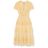 Needle & Thread Yellow Angelica Tiered Embroidered Tulle Midi Dress