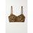 Norma Kamali Brown Bikini-oberteil Mit Bügeln Und Leopardenprint