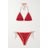 Fendi Red Bestickter Triangel-bikini