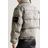 Alexander Wang Gray Quilted Padded Acid-wash Denim Jacket