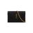 Saint Laurent Monogramme Envelope Quilted Chain Wallet Black/gold