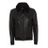 BOSS Gordani Black Leather Bomber Jacket for men