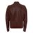BOSS Brown Numano Nappa Lambskin Dark Red Leather Jacket for men