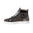 Christian Louboutin Black Louis Orlato Studded Patent Sneaker for men