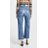 Re/done Blue High Rise Wide Leg Crop Jeans